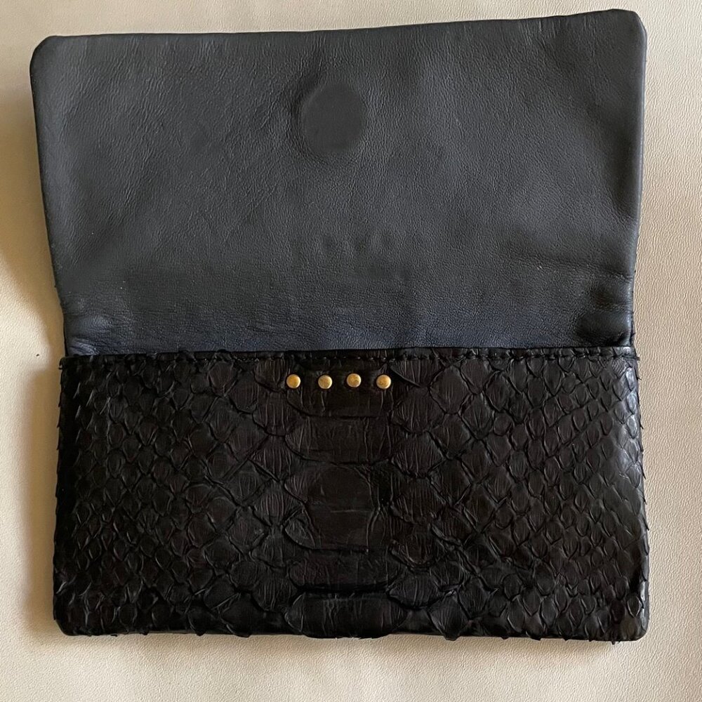 Genuine Python Leather Wallet Paris Boutique Unus… - image 2